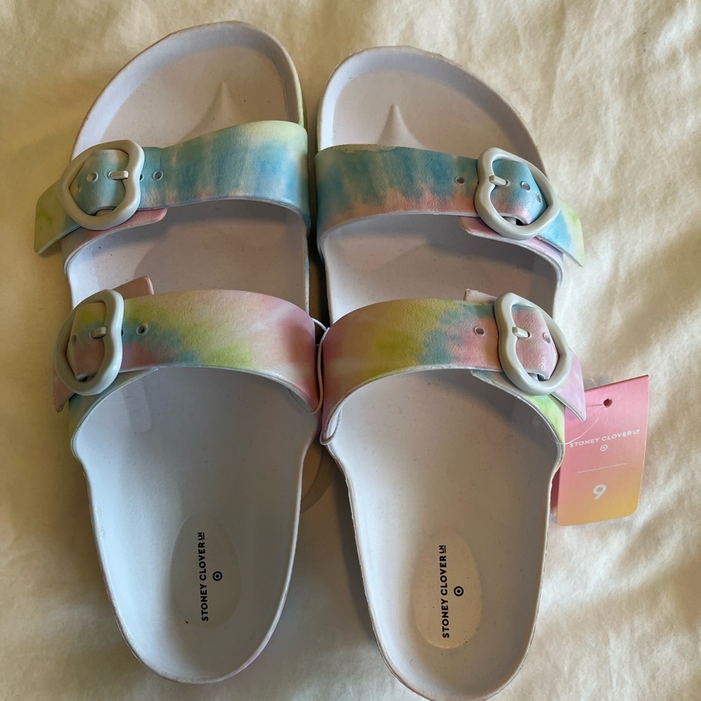 Stoney Clover Lane slide sandals